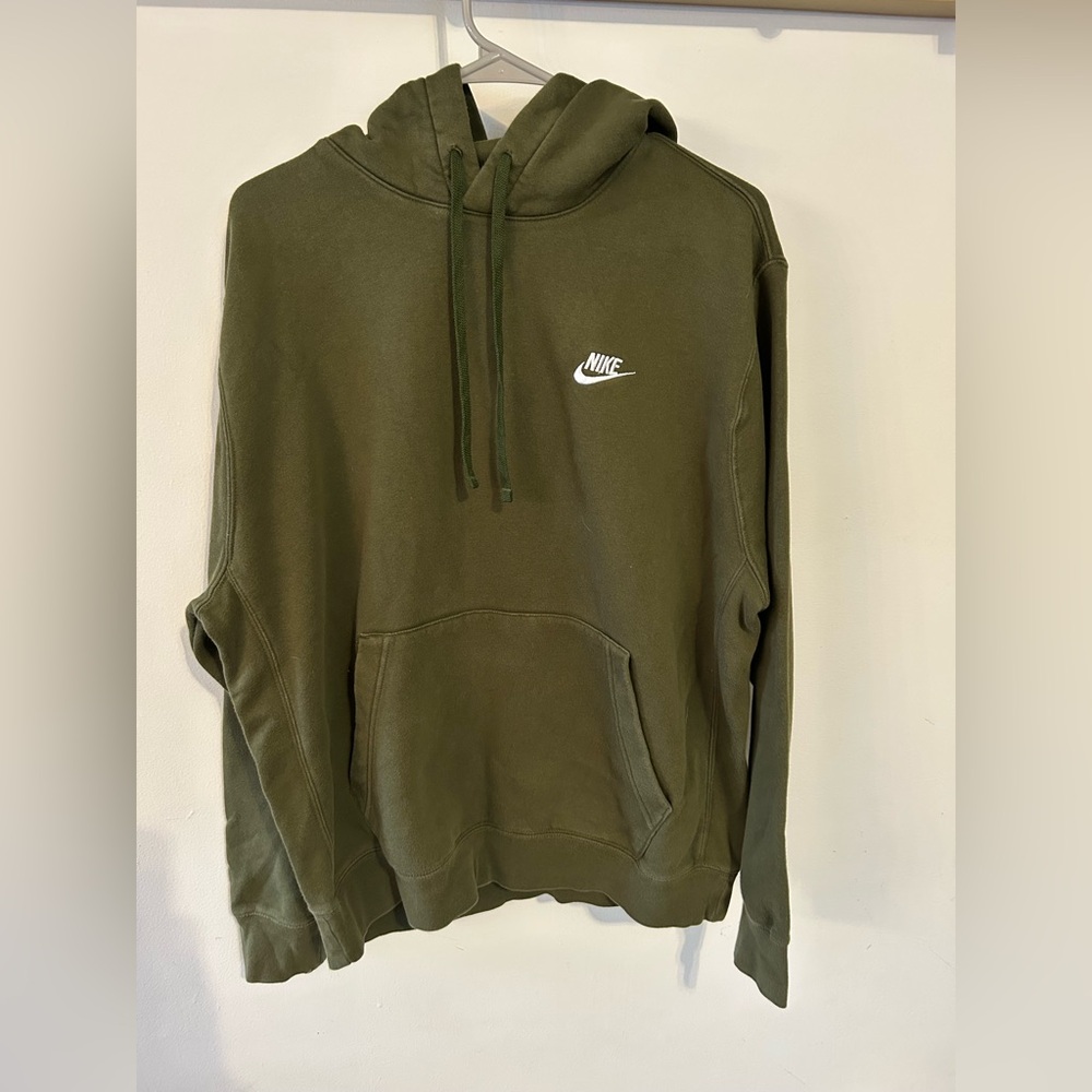 Nike Men's Large Forest Green Pullover Hoodie